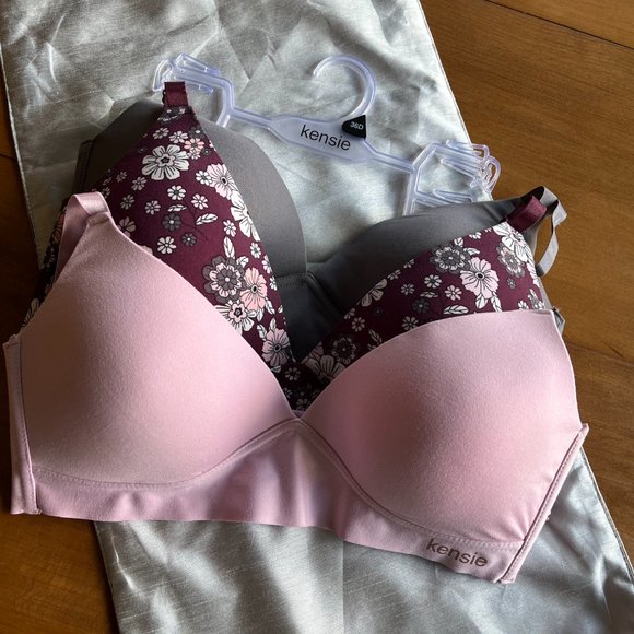 Kensie: NWOT Wireless Padded Bras (x3) - Picture 3 of 13